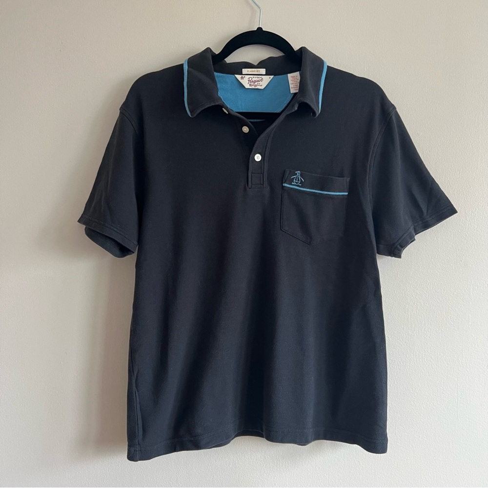 Men's Original Penguin Black Polo Shirt